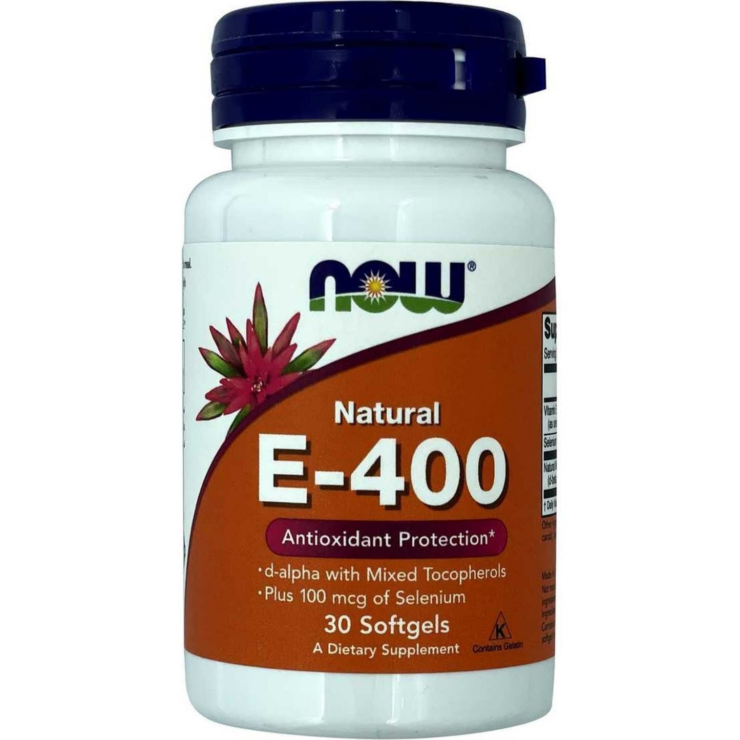 NOW VIT-E 400 WITH SELENIUM 30,SOFT GELS