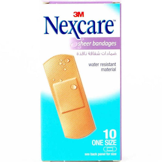 NEXCARE 1019 SHEER BAND 72X25MM 10/PACK