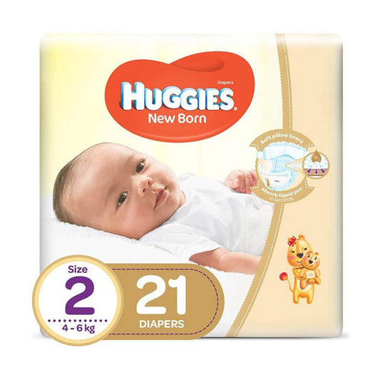 HUGGIES NEW BORN (2) 21'S