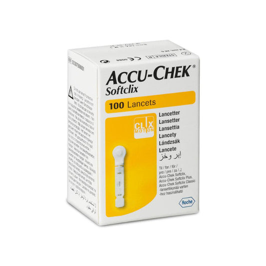 ACCU CHEK SOFTCLIX LANCET 100'S