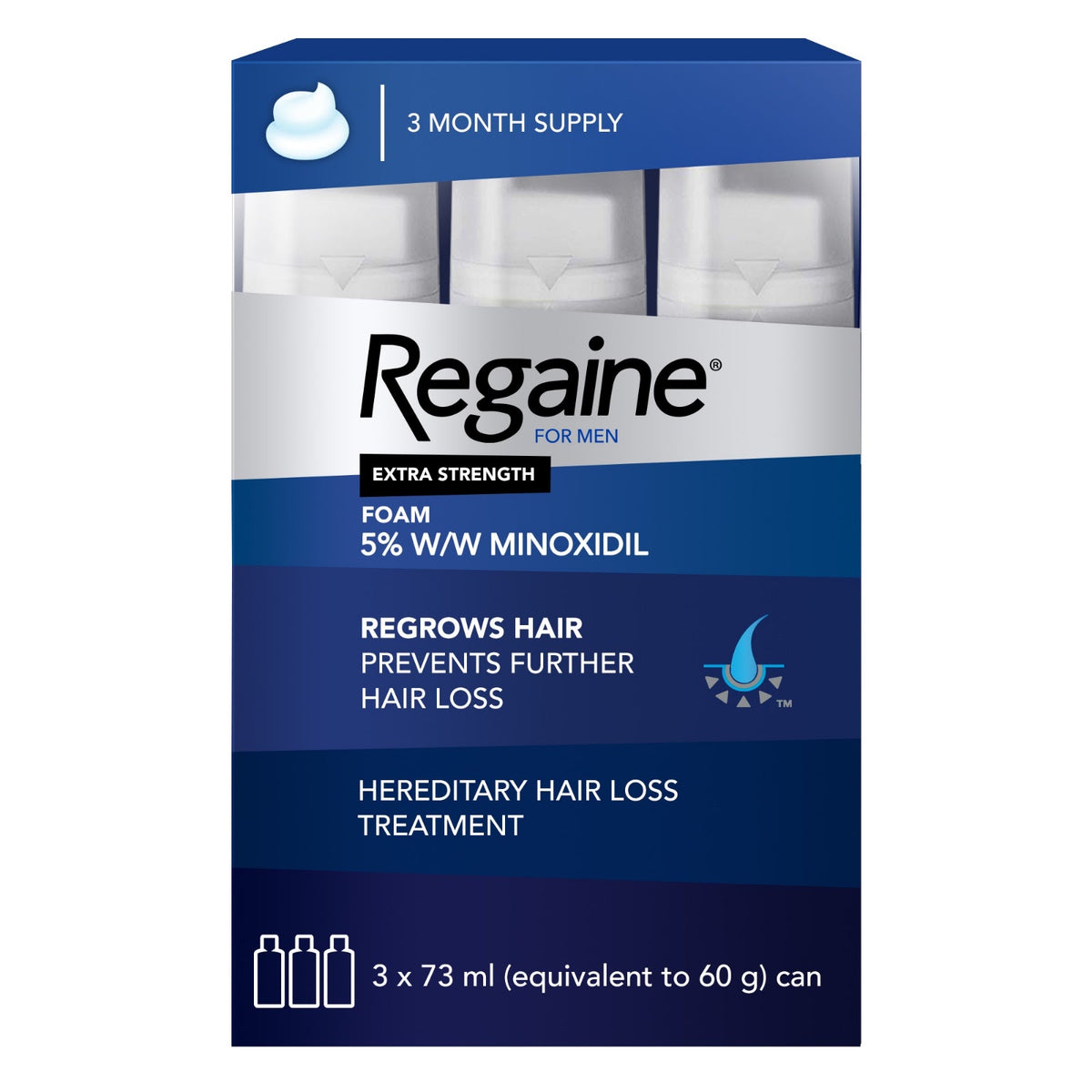 REGAINE MEN FOAM 5% 60ML X 3