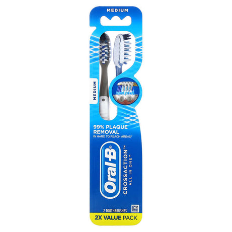 ORAL B 4573 WT CHARCOAL TB (1+1) (30358)