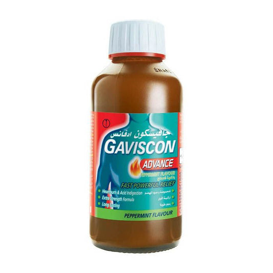 GAVISCON ADVANCE PEPPERMINT SUSP 300ML
