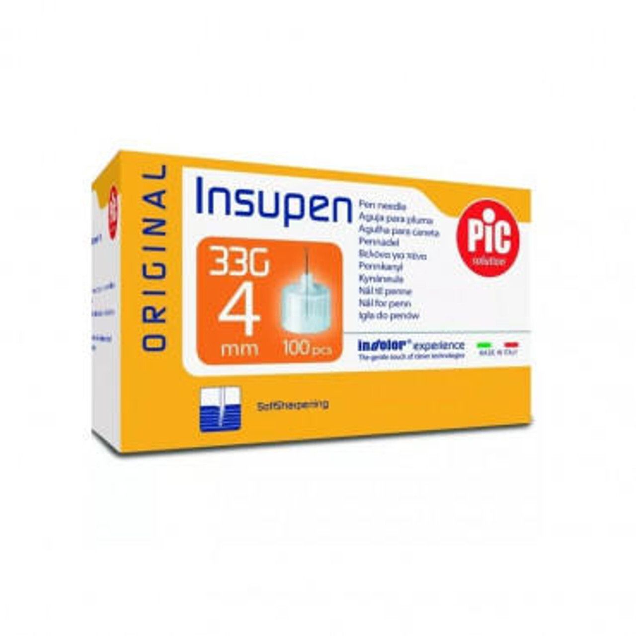 INSUPEN PEN NEEDLE 33GX4MM-100'S PICIPN09