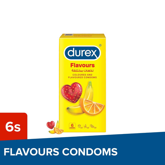 DUREX SELECT/FLAVOURS CONDOM 6'S