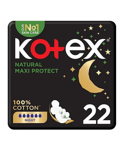 KOTEX 1649 MAXI THICK NATURAL NIGHT 22S
