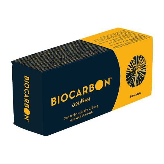 BIOCARBON TABS 50's