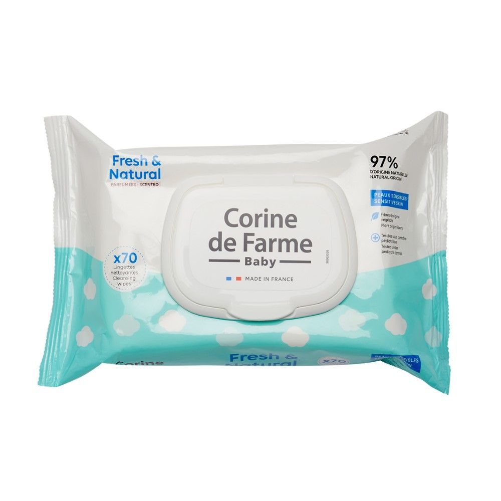 CDF 3110 BABY FRESH & NATURAL WIPES 70,S