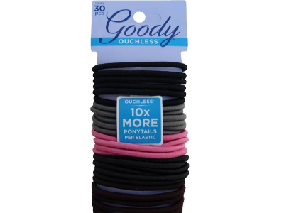 GOODY OUCHLESS BRAIDED ELASTICS 30CT 1941207/2088801/3000324