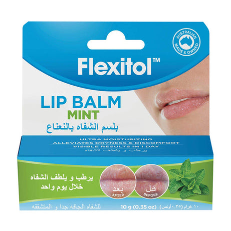 FLEXITOL LIP BALM MINT 10G
