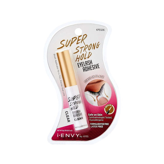 KISS I.ENVY EYELASH ADHESIVE STRONG HOLD CLEAR KPEG06