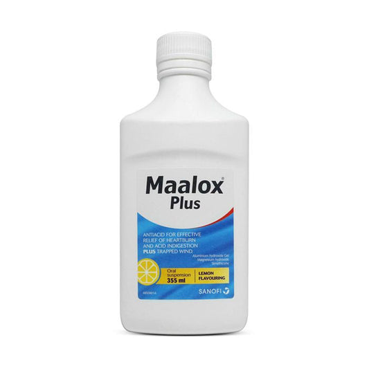 MAALOX PLUS SUSP 355ML 12ozs