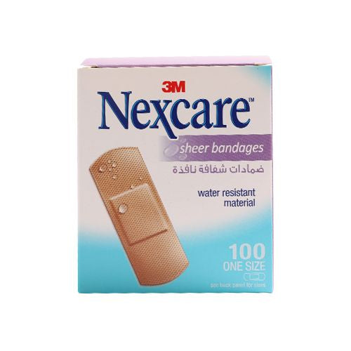 3M NEXCARE 656-100 SHEER BAND 100's