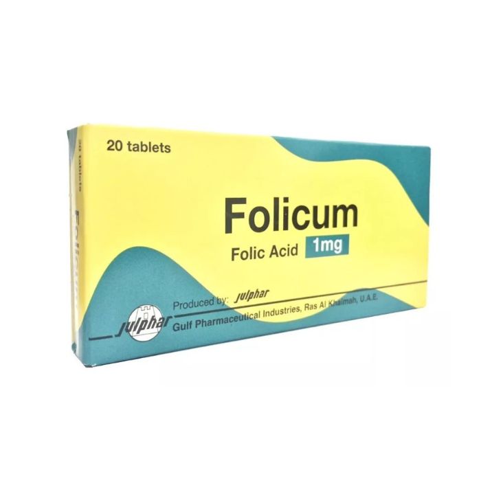 FOLICUM 1MG TAB 20's