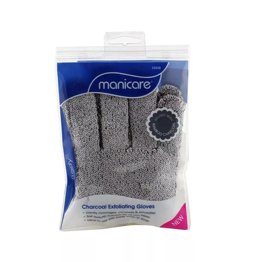 MANICARE CHARCOAL EXFOLIATING GLOVES # 25508