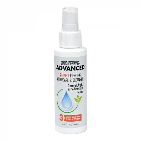 STUDEX R901-A ADVANCED 2-IN-1 PIERCING AFTERCARE & CLEANSER 100ML