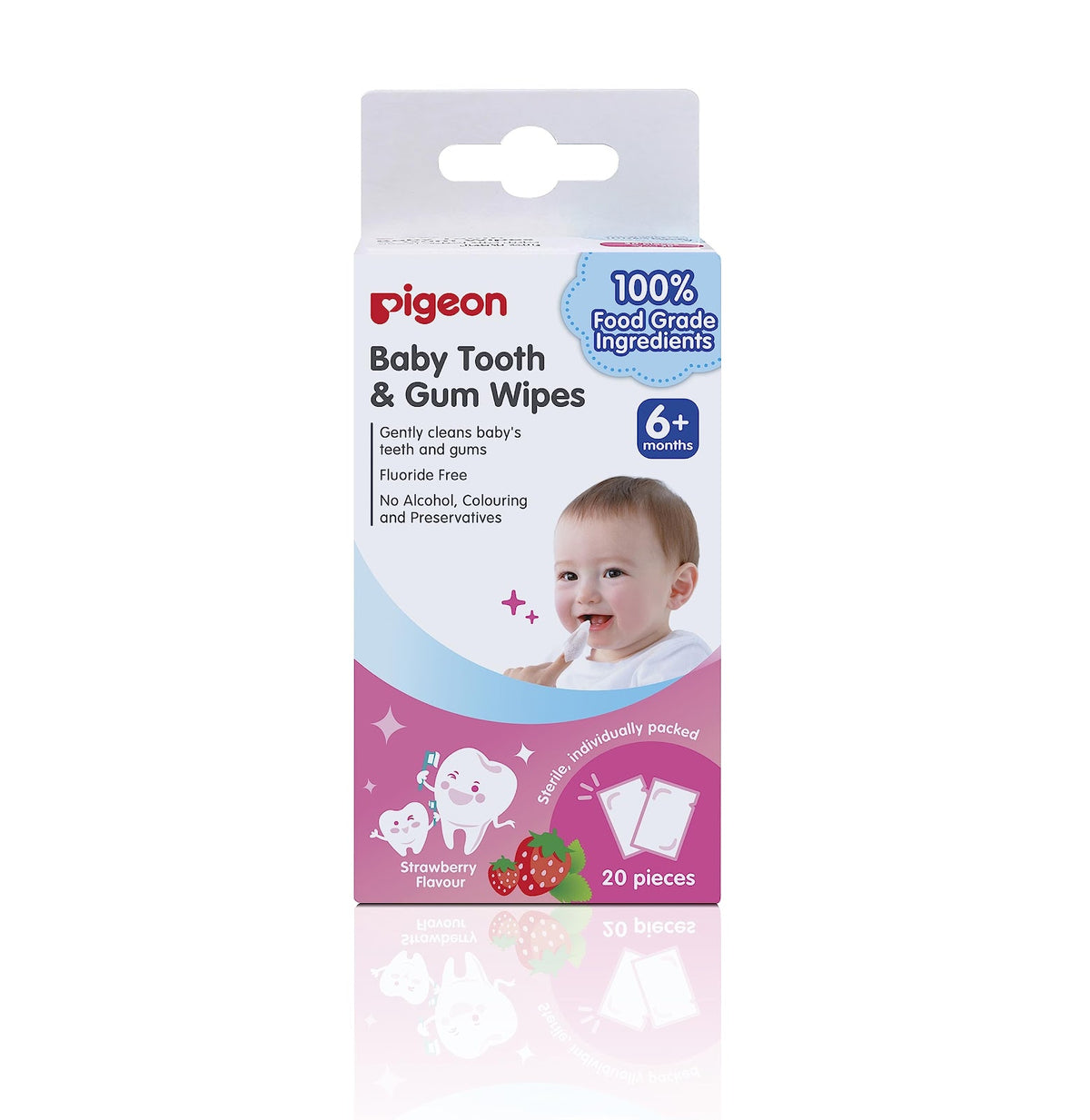 PIGEON 78291 BABY TOOTH& GUM STRAWBERRY FLAVOUR