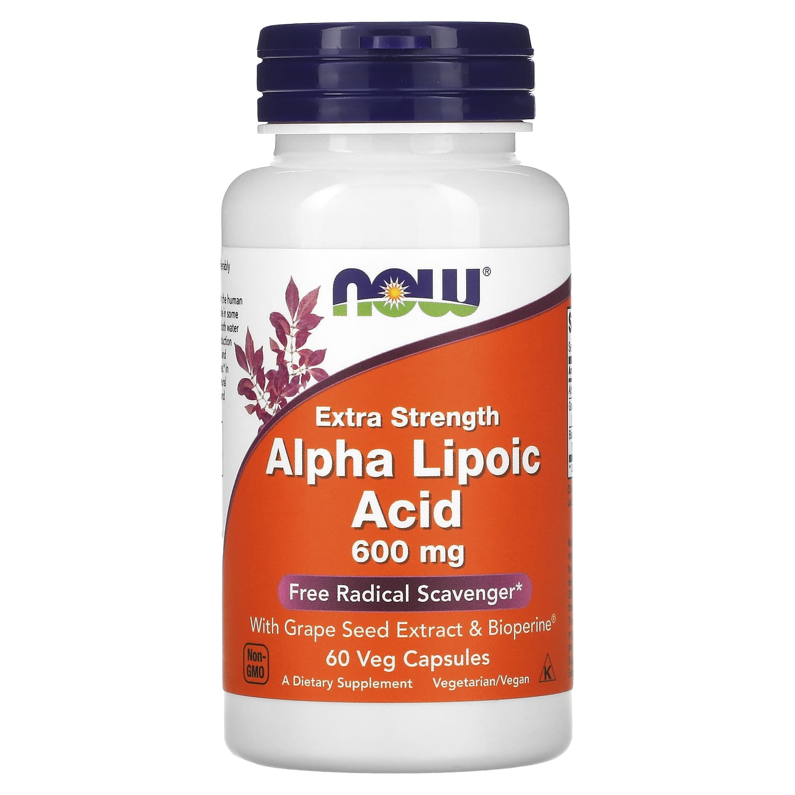 NOW ALPHA LIPOIC ACID 600MG 60 VCAPS