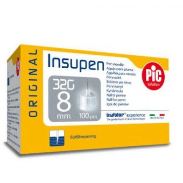 INSUPEN PEN NEEDLE G32X8MM 100's PICIPN03
