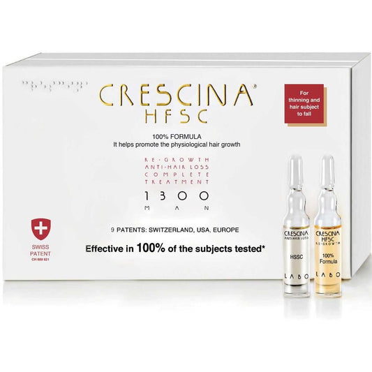 Crescina HFSC Men 1300 Anti Hair Loss Complete Treatment 3.5ml10+10's