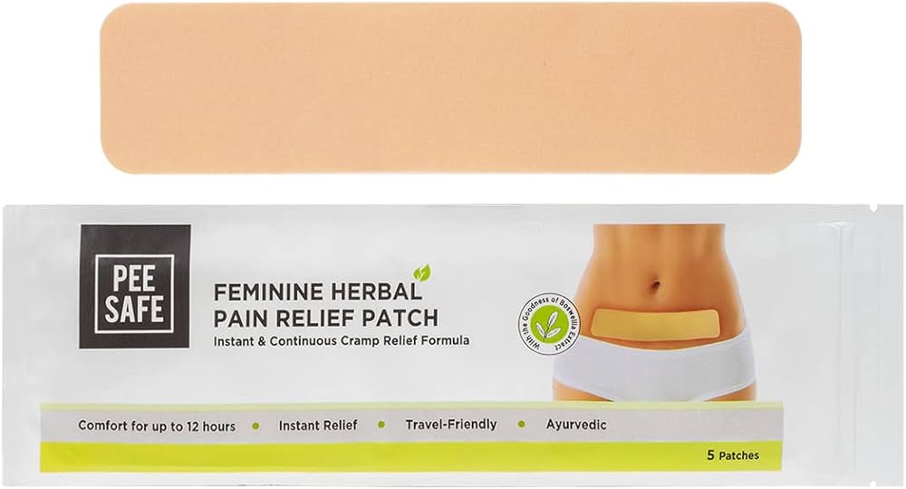 PEE SAFE FEMININE HERBAL PAIN RELIEF PATCH 5S