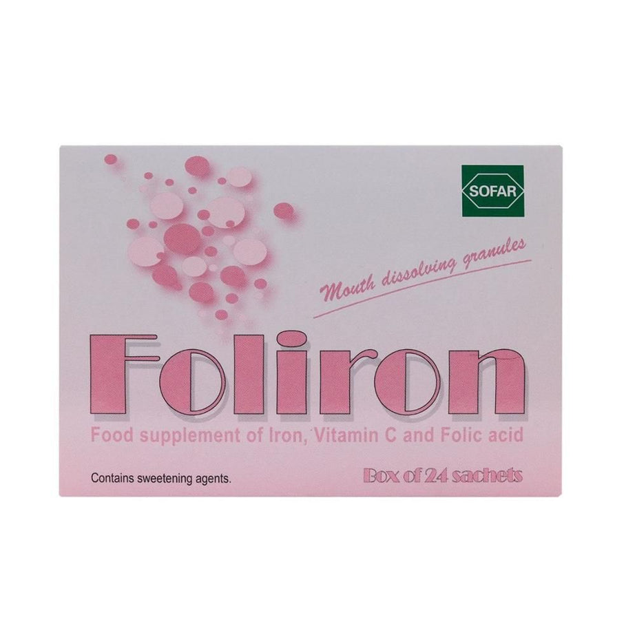 FOLIRON 24 SACHETS MOUTH DISSOLVING