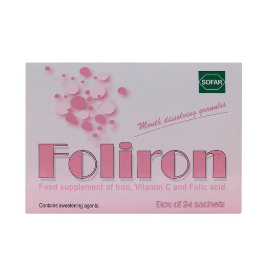 FOLIRON 24 SACHETS MOUTH DISSOLVING