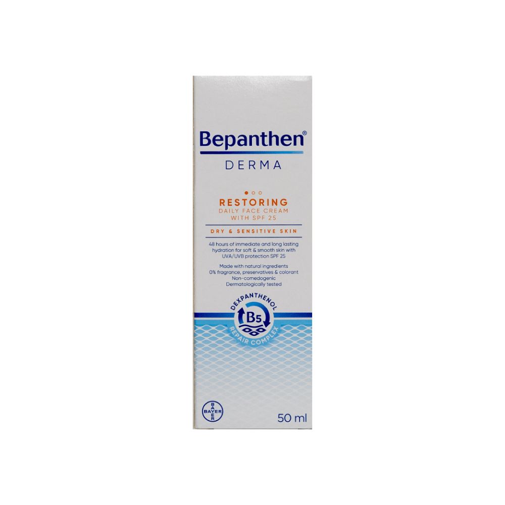 BEPANTHEN RESTORE FACE SPF25 CREAM 50ML