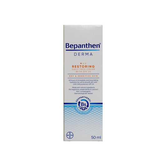 BEPANTHEN RESTORE FACE SPF25 CREAM 50ML