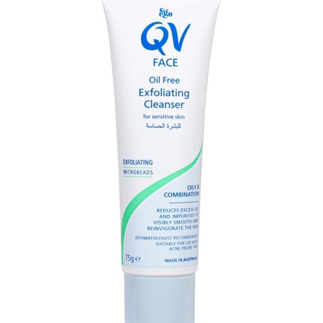 QV FACE OIL FREE EXFOLIATING CLEANSER 75G