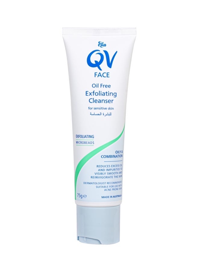 QV FACE OIL FREE EXFOLIATING CLEANSER 75G