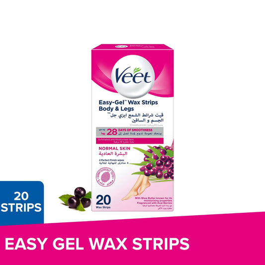 VEET WAX STRIPS NORMAL PINK
