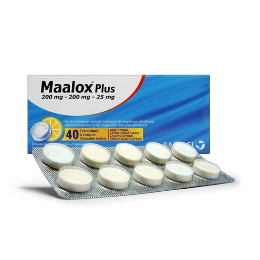 MAALOX PLUS CHEW TABs 40's