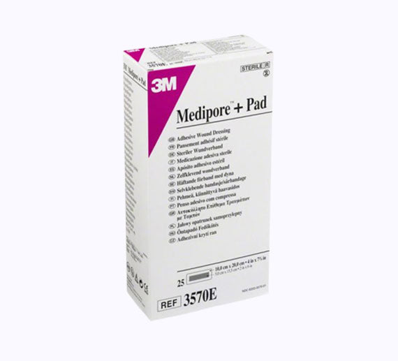 3M MEDIPORE+PAD (3570E) 25/BOX