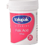 VALUPAK FOLIC ACID TABS 90's