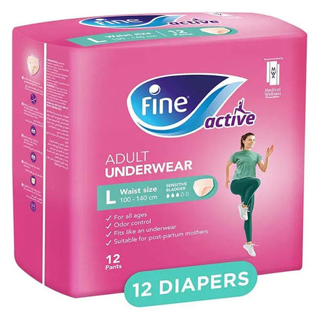 FINE ADULT PULL UPS WOMEN SIZE L 12S