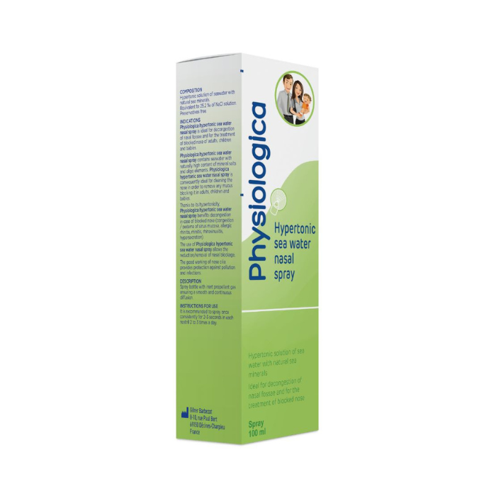 PHYSIOLOGICA HYPETONIC SEA WATER NASAL SPRAY 100ML
