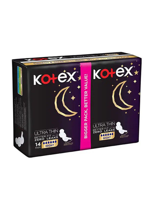 KOTEX 2108 NATURAL ULTRA THIN NIGHT 14,S