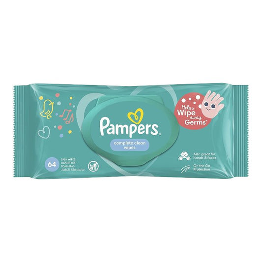 PAMPERS COMPLETE CLEAN WIPES 64'S