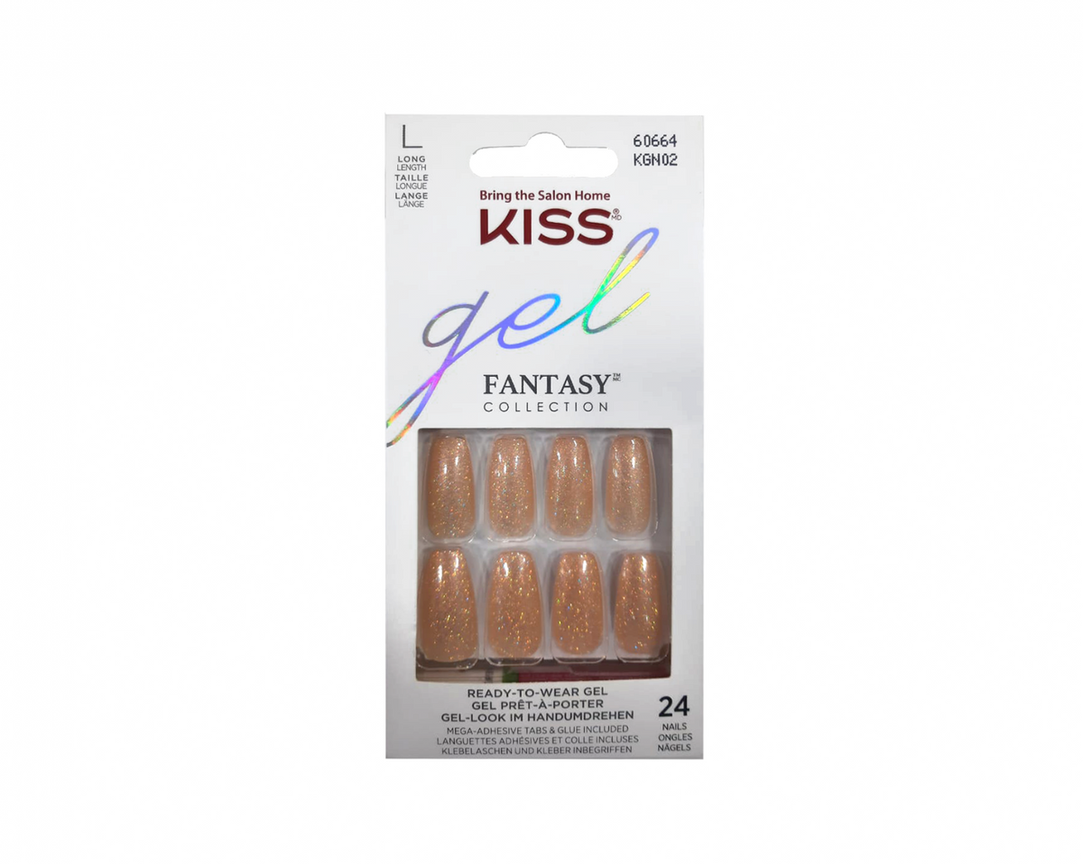 KISS GEL FANTACY NAILS REAL SHORT LENGTH KGN02C