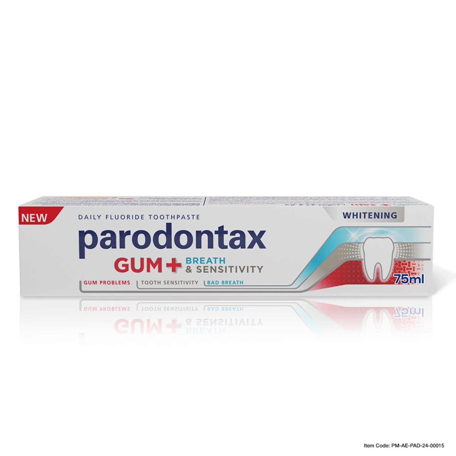 PARODONTAX T/PASTE GUM + BREATH & SENTITIVITY WHITENING 75ML