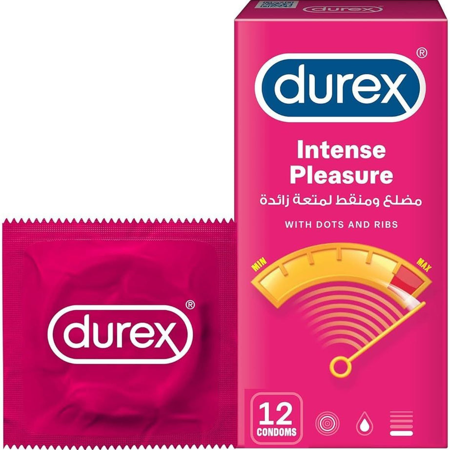 DUREX PLEASUREMAX /INTENSE PLEASURE CONDOM 12's
