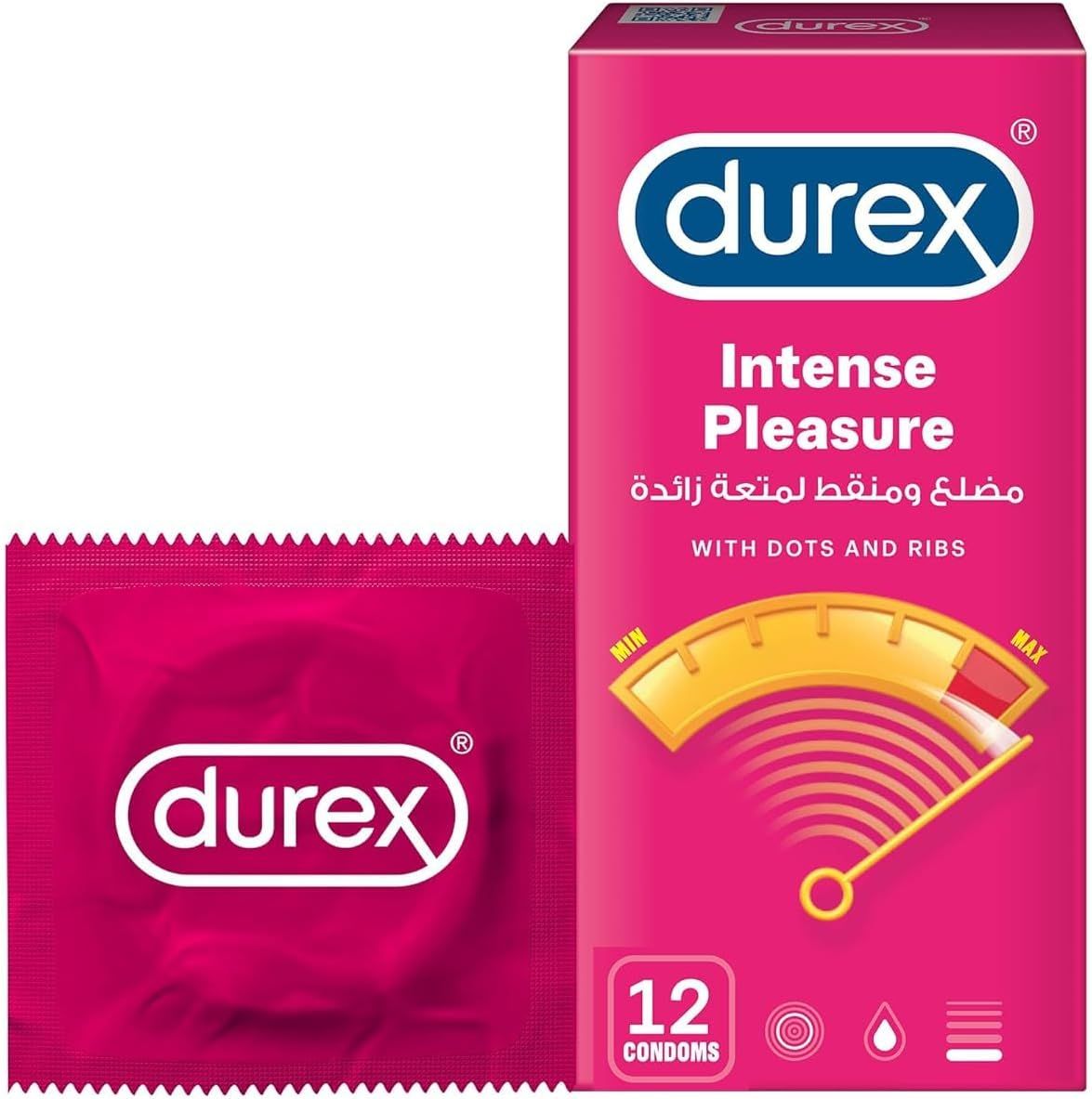DUREX PLEASUREMAX /INTENSE PLEASURE CONDOM 12's