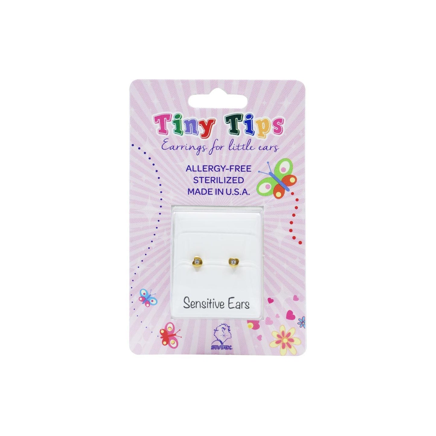 STUDEX TT-5024 4MM HEARTLITE CRYSTAL G/P