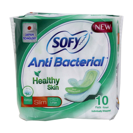 SOFY SLIM ANTIBACTERIAL PANTYLINER LARGE PADS 10S