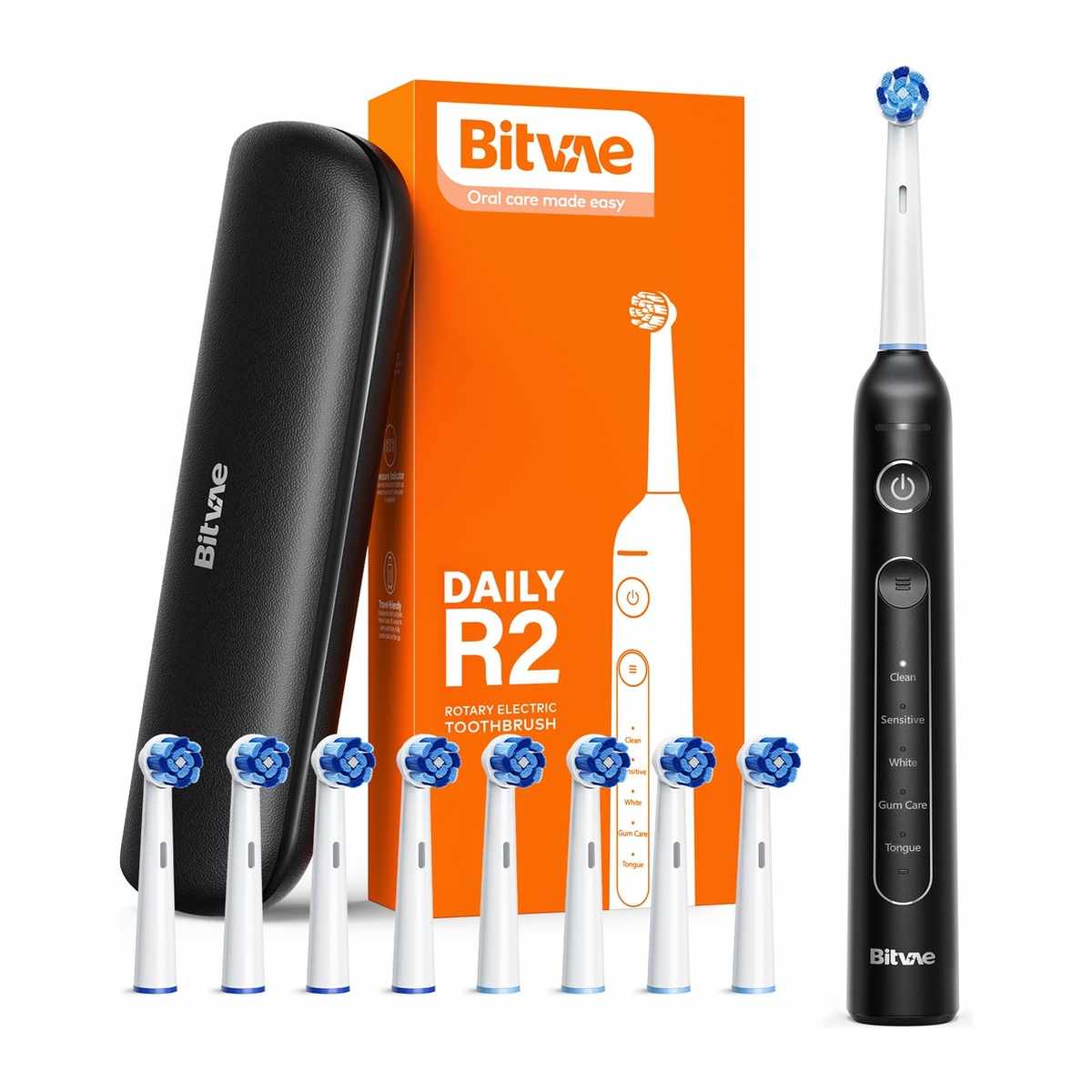 BITVAE R2 ELECTRIC BLACK TB+8HEADS+TRAVEL CASE