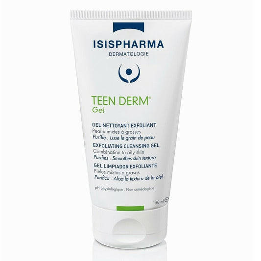 Isis Pharma Teen Derm Gel Exfoliating Cleansing Gel, 150ml