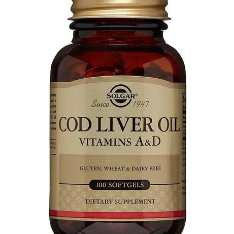 SOLGAR NORWEGIAN COD LIVER OIL SOFT GELS 100'S