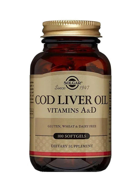 SOLGAR NORWEGIAN COD LIVER OIL SOFT GELS 100'S