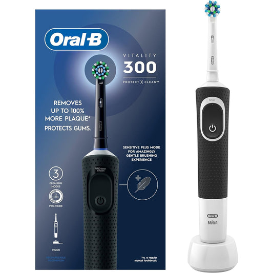 ORAL B D103 ELEC BLACK TOOTHBRUSH
